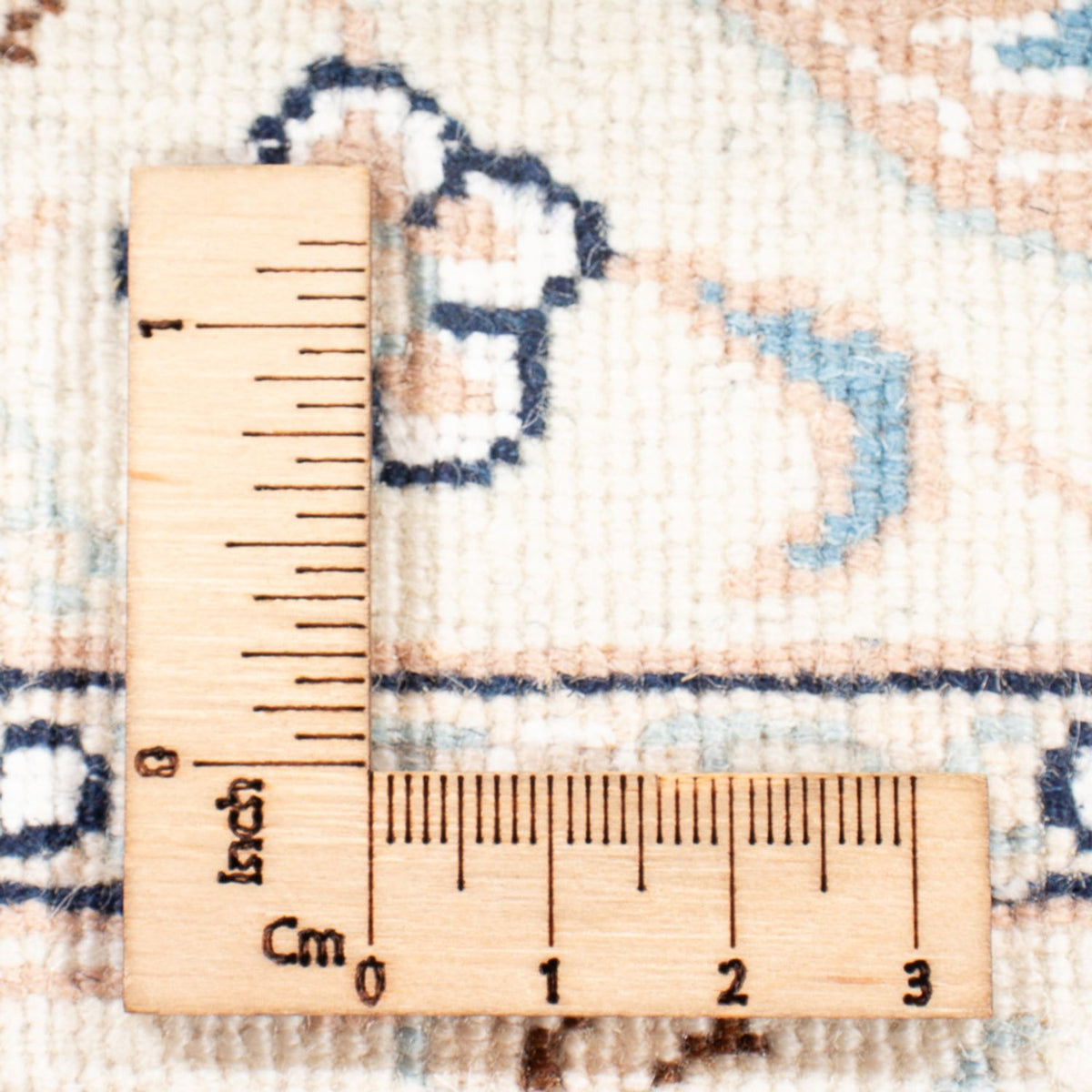 Persisk tæppe - Nain - Premium - 117 x 80 cm - lyseblå