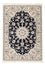 Persisk tæppe - Nain - Premium - 118 x 81 cm - mørkeblå