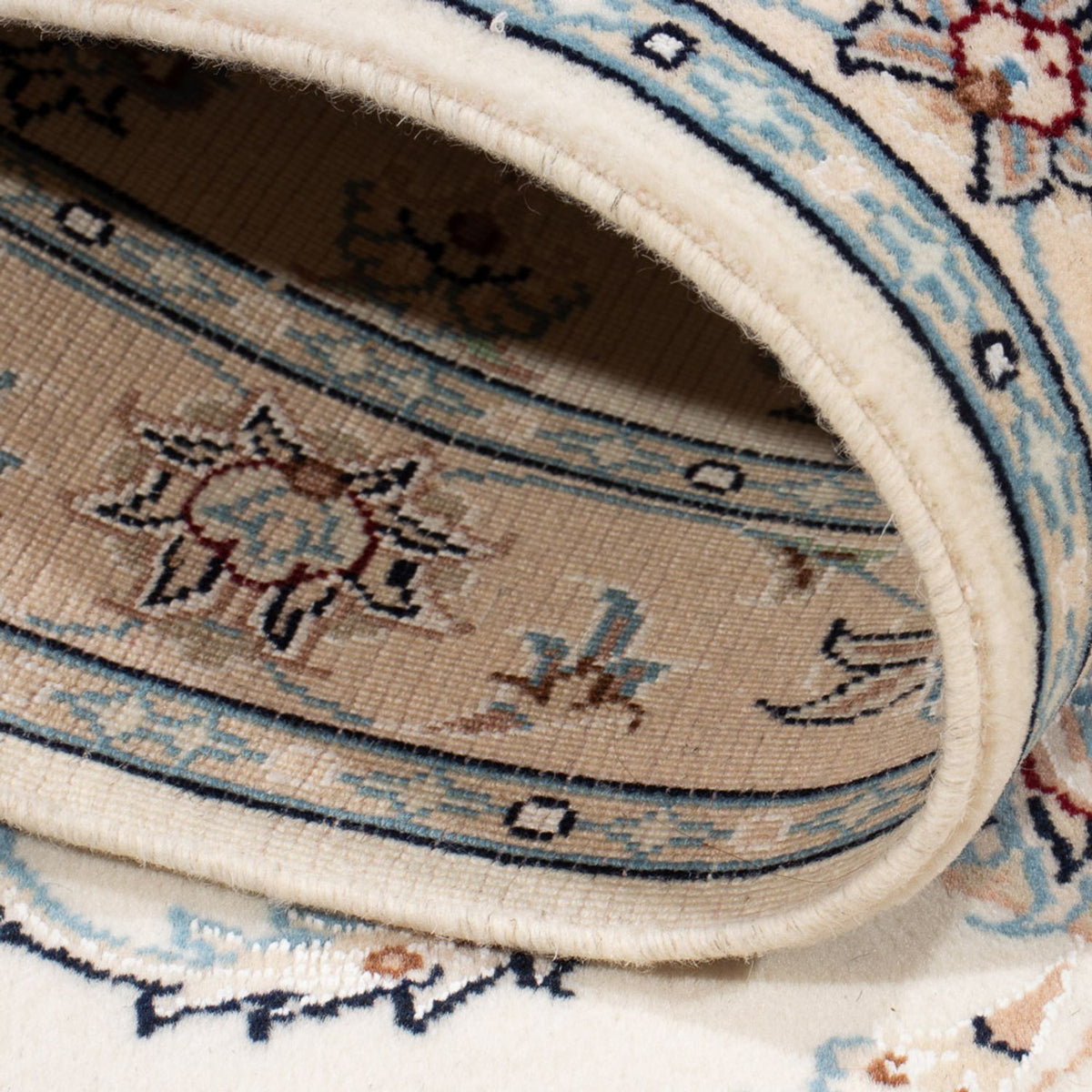 Persisk tæppe - Nain - Premium - 122 x 81 cm - creme