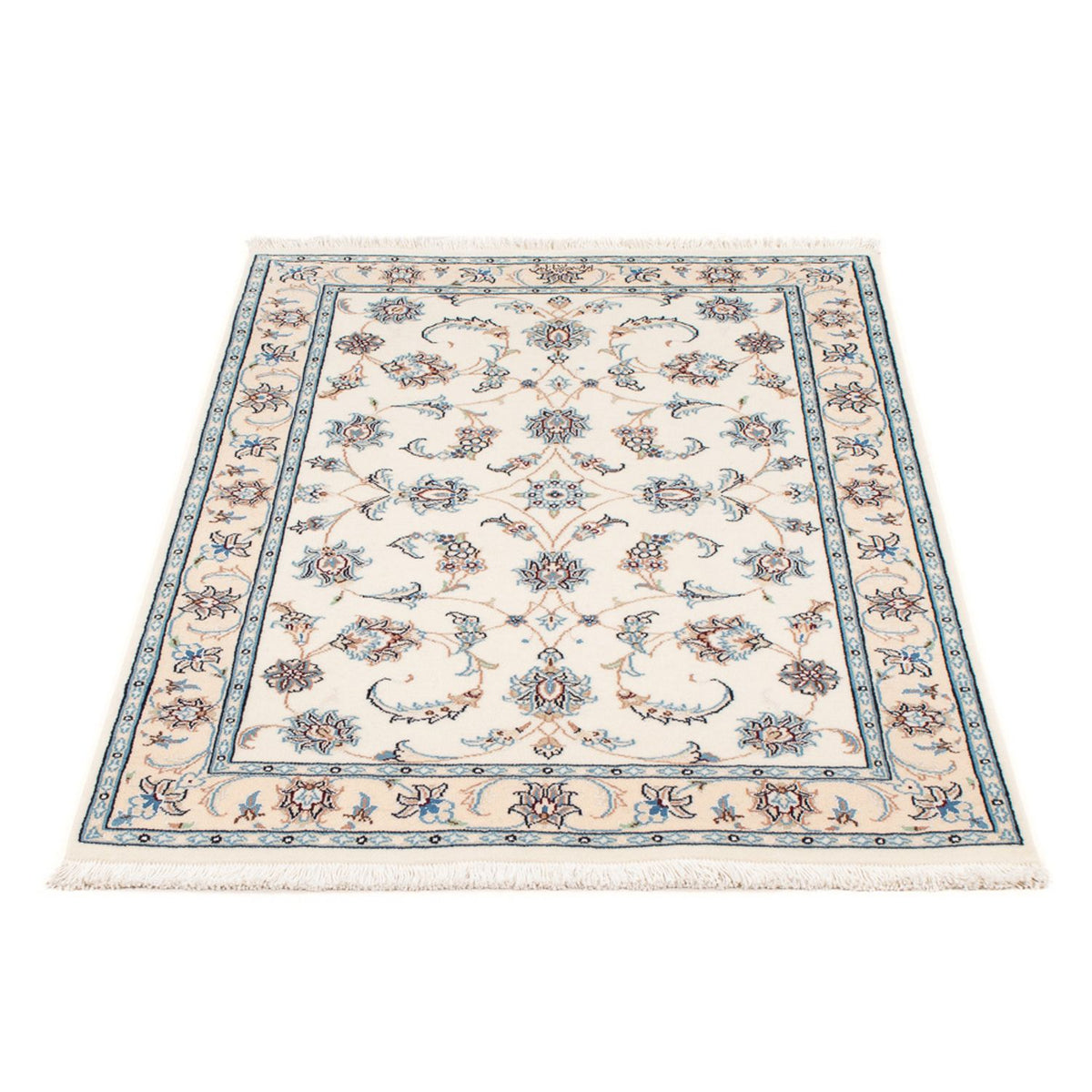 Persisk tæppe - Nain - Premium - 122 x 81 cm - creme