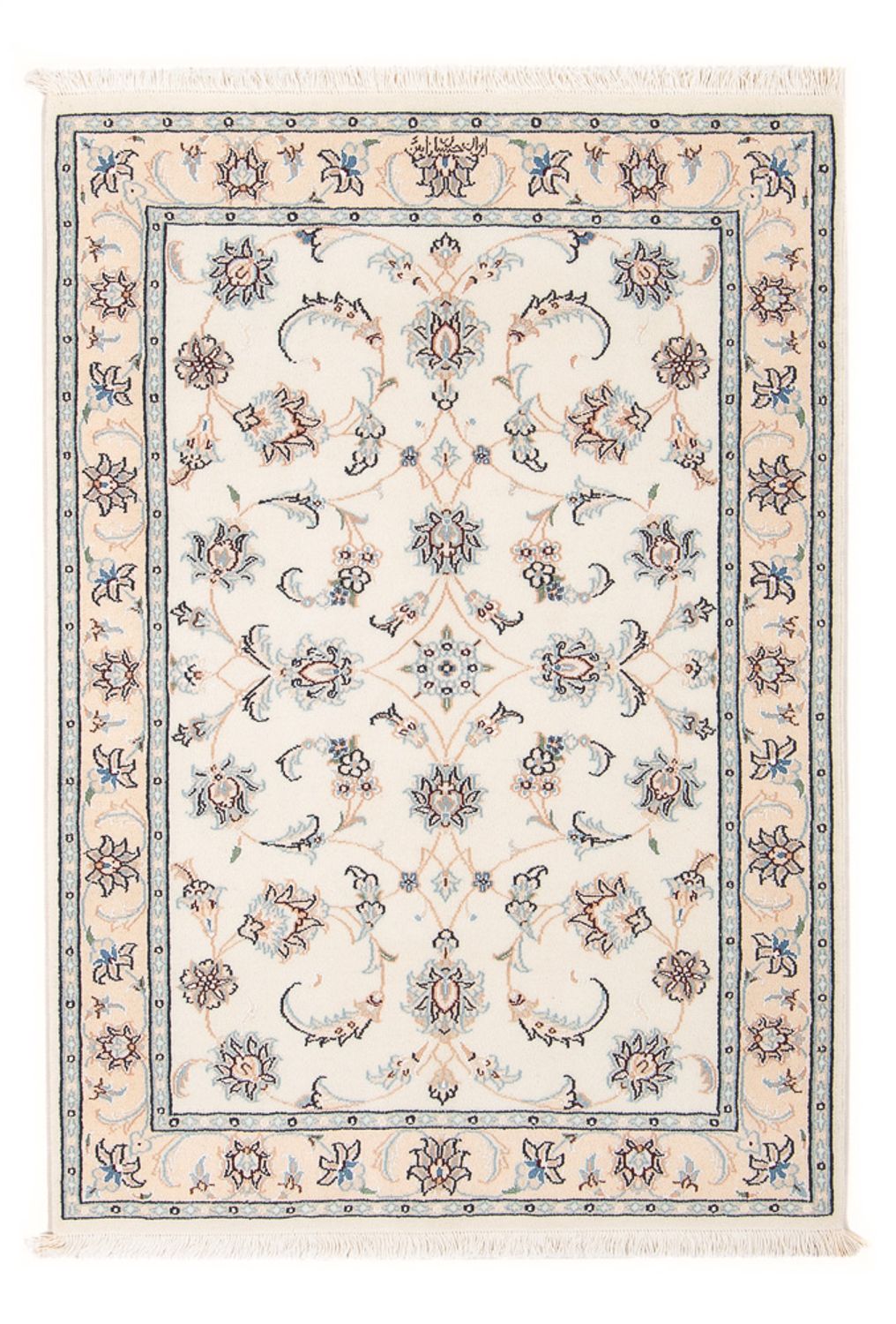 Persisk tæppe - Nain - Premium - 120 x 81 cm - creme