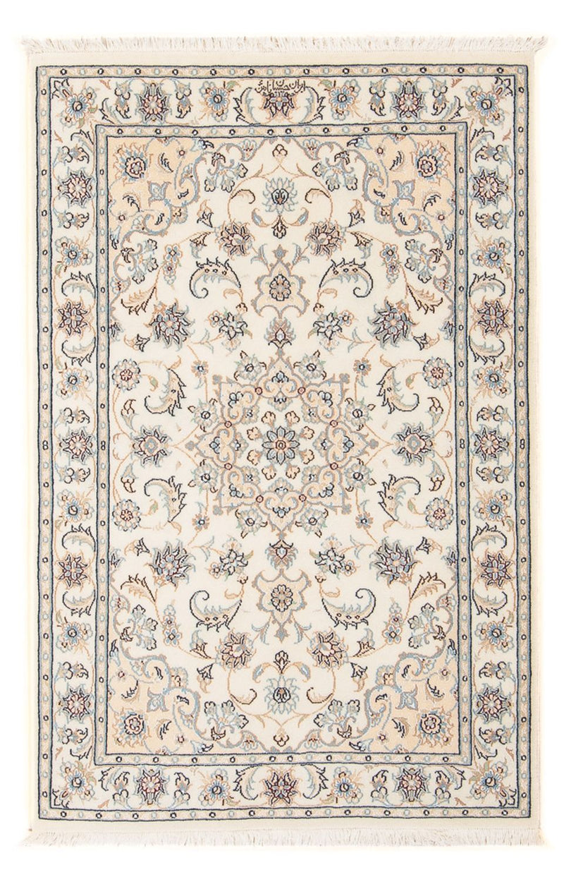 Persisk tæppe - Nain - Premium - 124 x 81 cm - creme