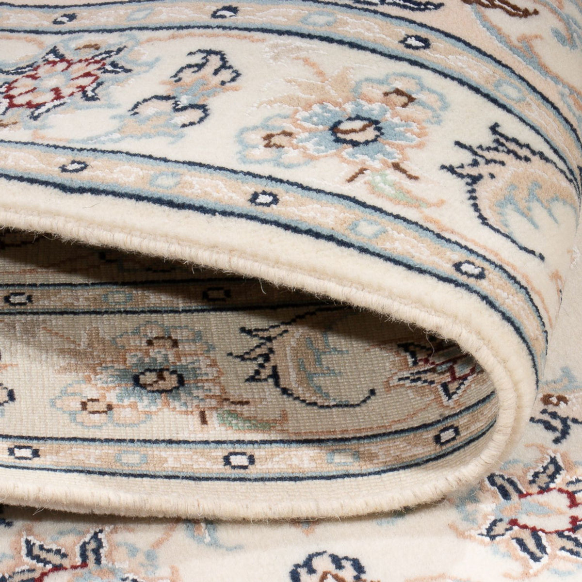 Persisk tæppe - Nain - Premium - 124 x 81 cm - creme