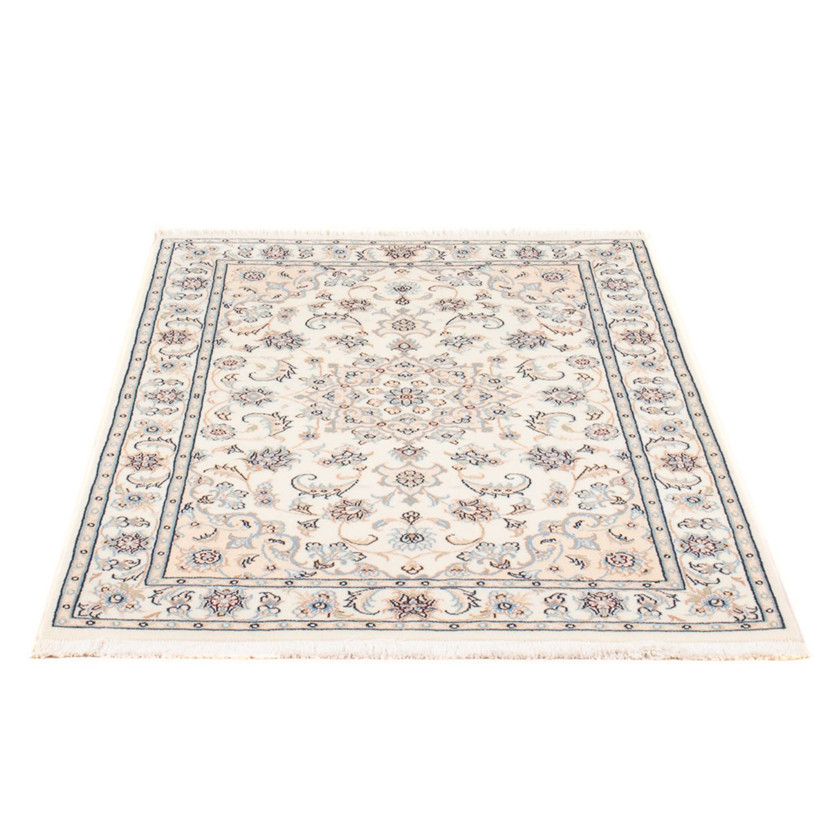 Persisk tæppe - Nain - Premium - 124 x 81 cm - creme