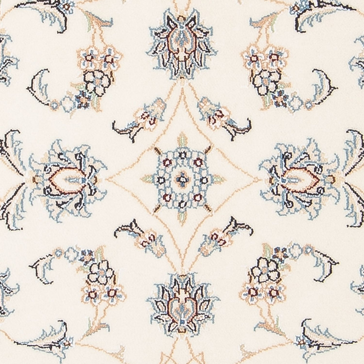 Persisk tæppe - Nain - Premium - 132 x 81 cm - creme