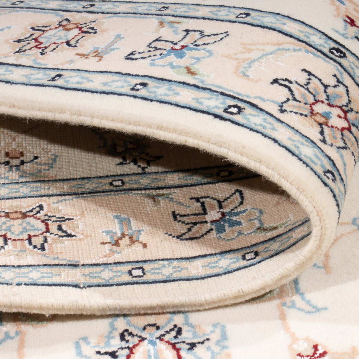 Persisk tæppe - Nain - Premium - 132 x 81 cm - creme