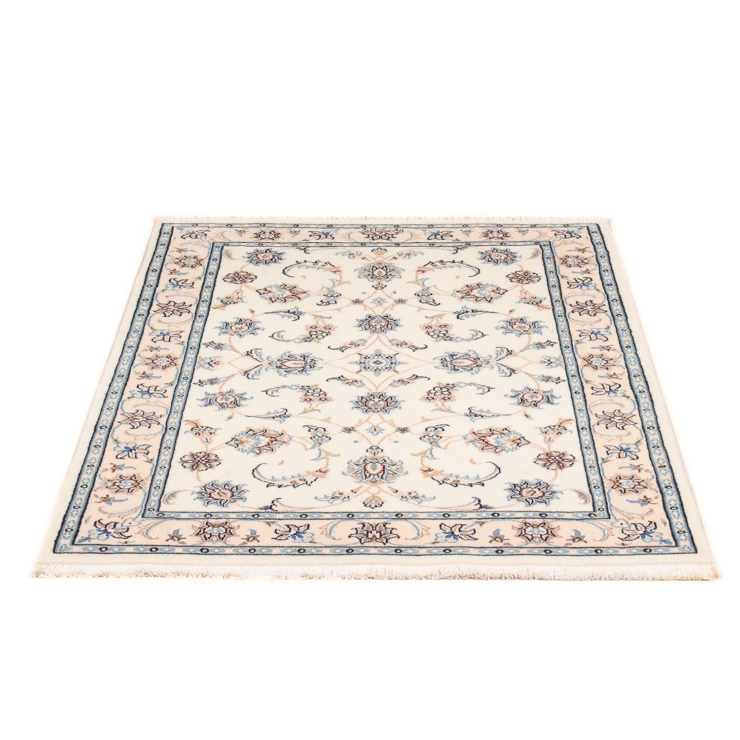 Persisk tæppe - Nain - Premium - 132 x 81 cm - creme