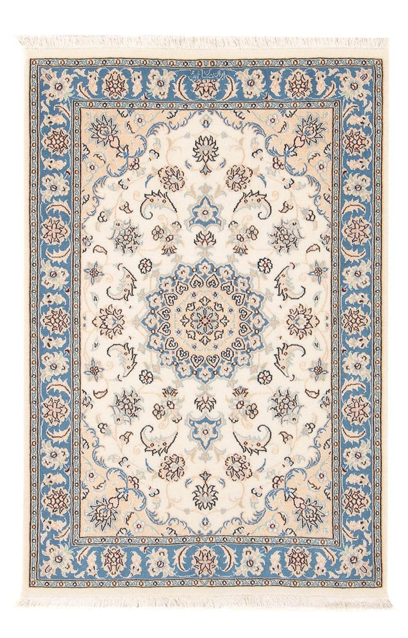 Persisk tæppe - Nain - Premium - 122 x 82 cm - creme