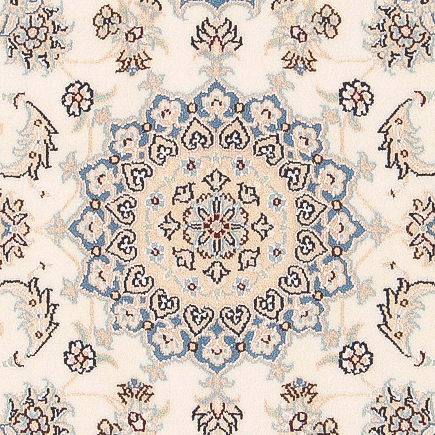 Persisk tæppe - Nain - Premium - 122 x 82 cm - creme