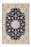Persisk tæppe - Nain - Premium - 120 x 80 cm - mørkeblå