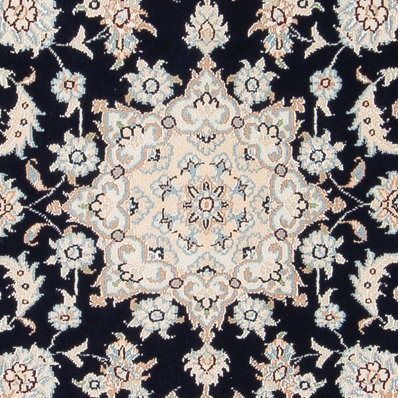 Persisk tæppe - Nain - Premium - 120 x 80 cm - mørkeblå