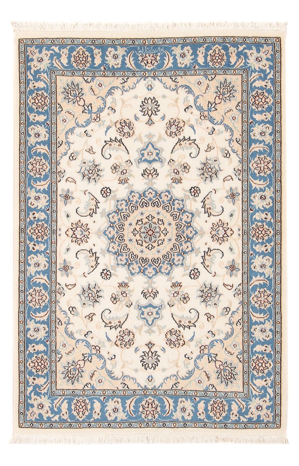 Persisk tæppe - Nain - Premium - 120 x 81 cm - creme
