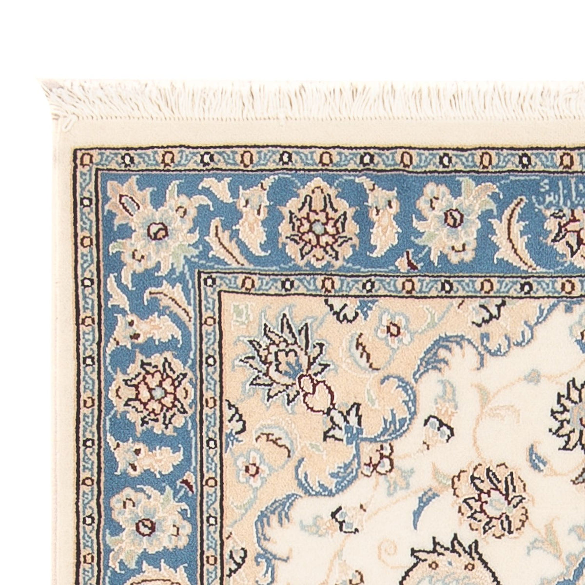 Persisk tæppe - Nain - Premium - 120 x 81 cm - creme