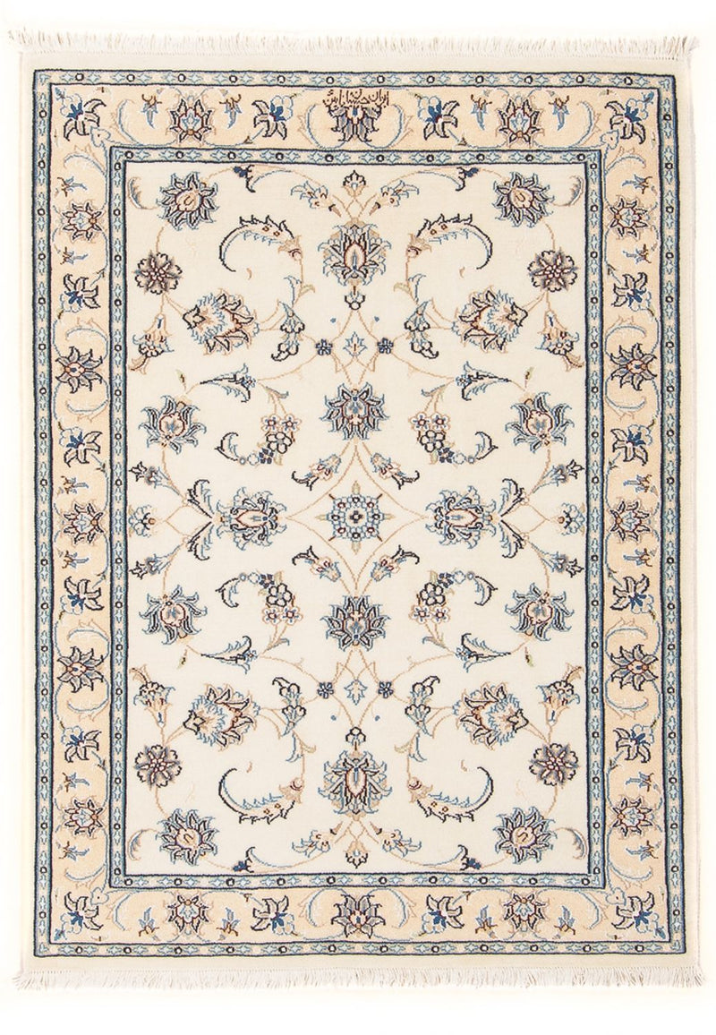 Persisk tæppe - Nain - Premium - 120 x 81 cm - creme