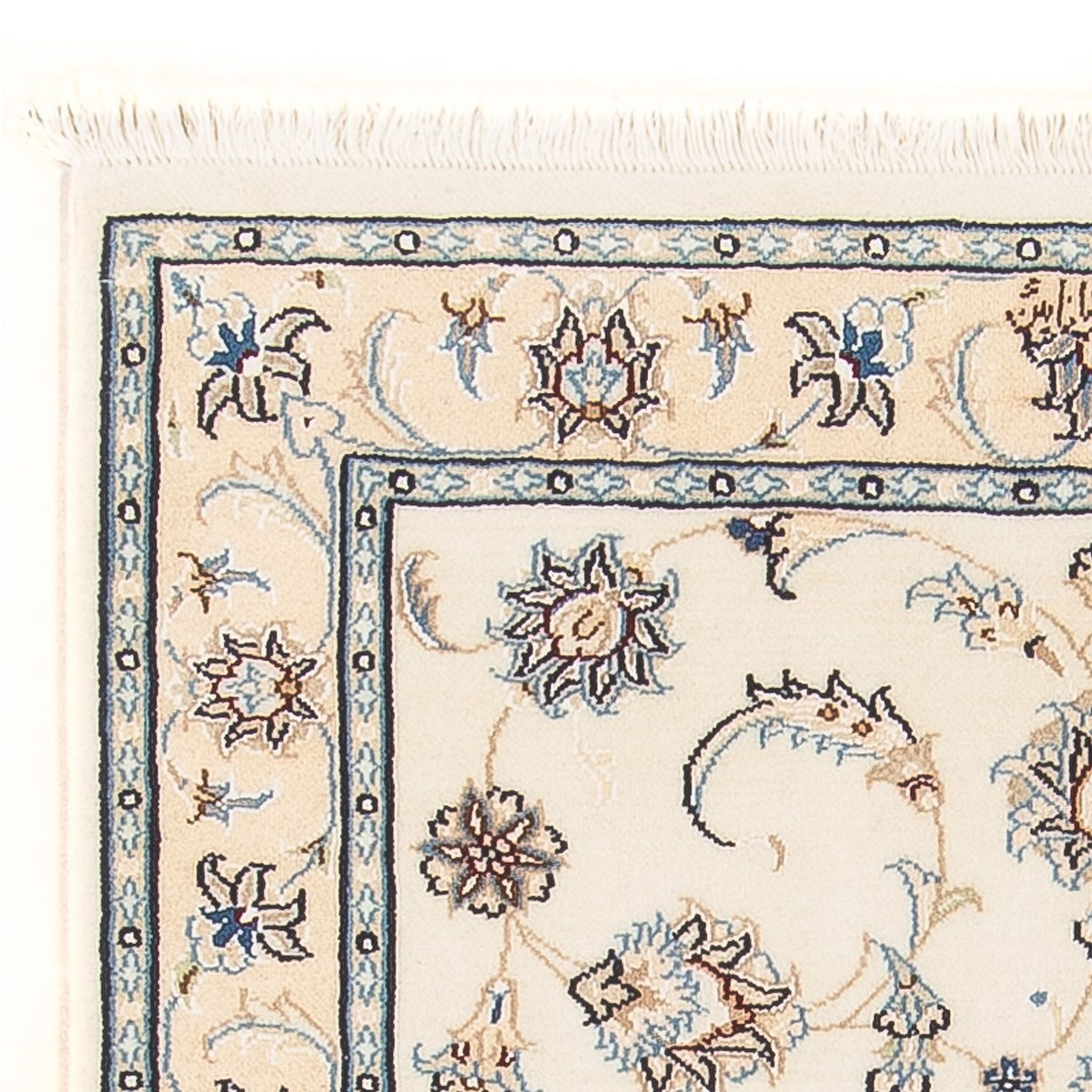 Persisk tæppe - Nain - Premium - 120 x 81 cm - creme