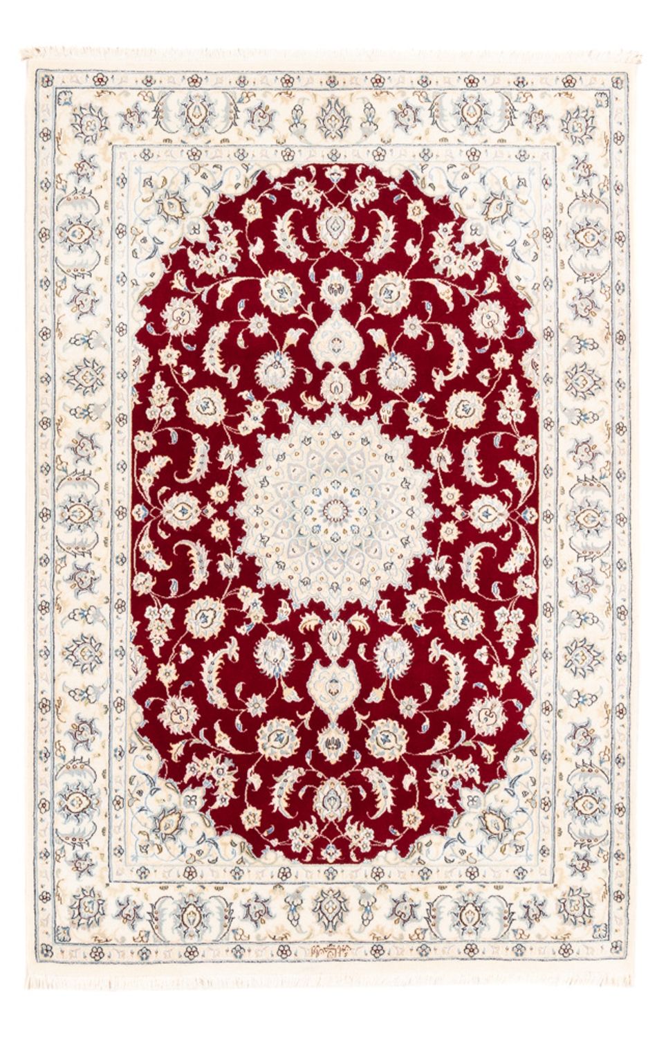 Persisk tæppe - Nain - Premium - 173 x 117 cm - rød