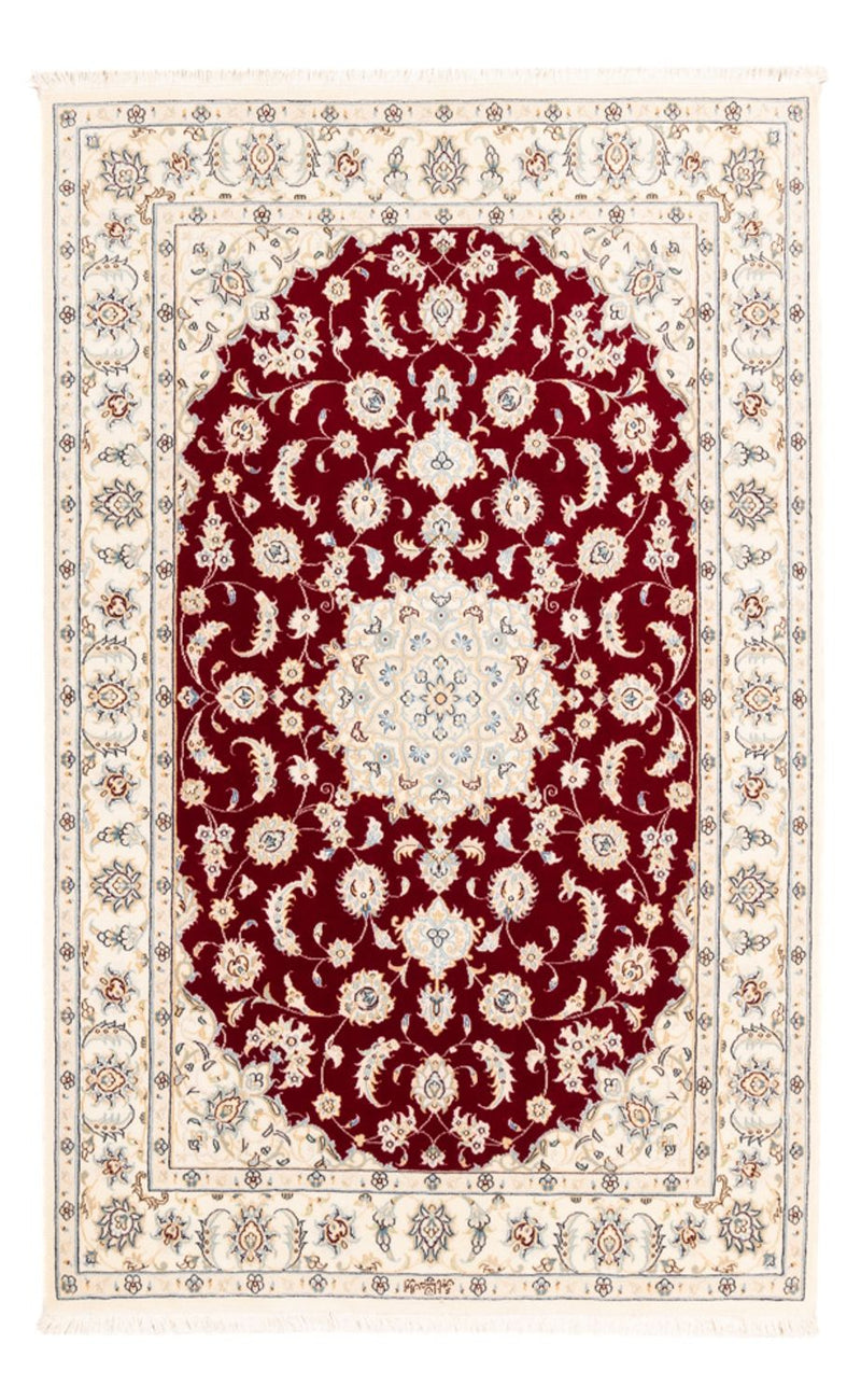 Persisk tæppe - Nain - Premium - 180 x 118 cm - rød