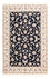 Persisk tæppe - Nain - Premium - 174 x 120 cm - mørkeblå