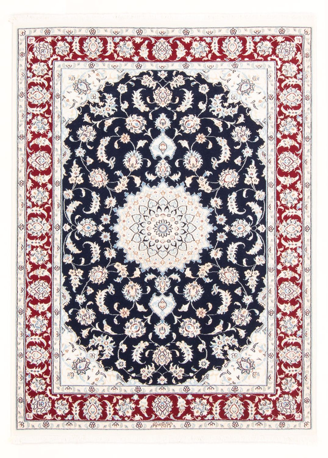 Persisk tæppe - Nain - Royal - 165 x 120 cm - mørkeblå
