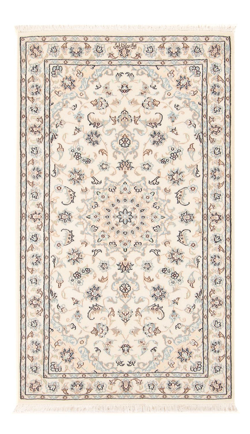 Persisk tæppe - Nain - Premium - 132 x 75 cm - creme