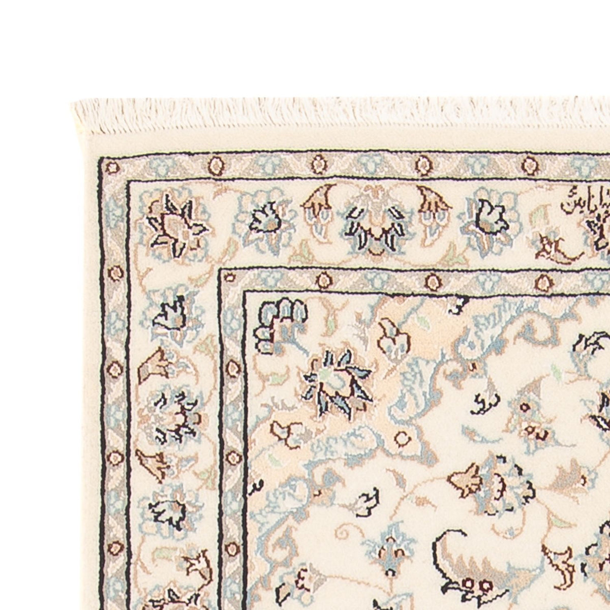 Persisk tæppe - Nain - Premium - 132 x 75 cm - creme