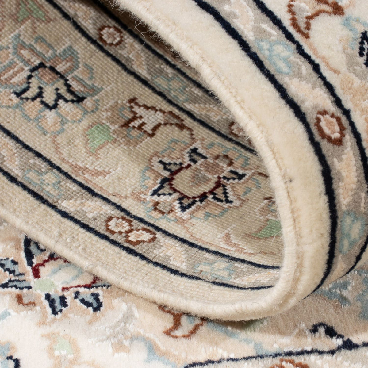 Persisk tæppe - Nain - Premium - 132 x 75 cm - creme