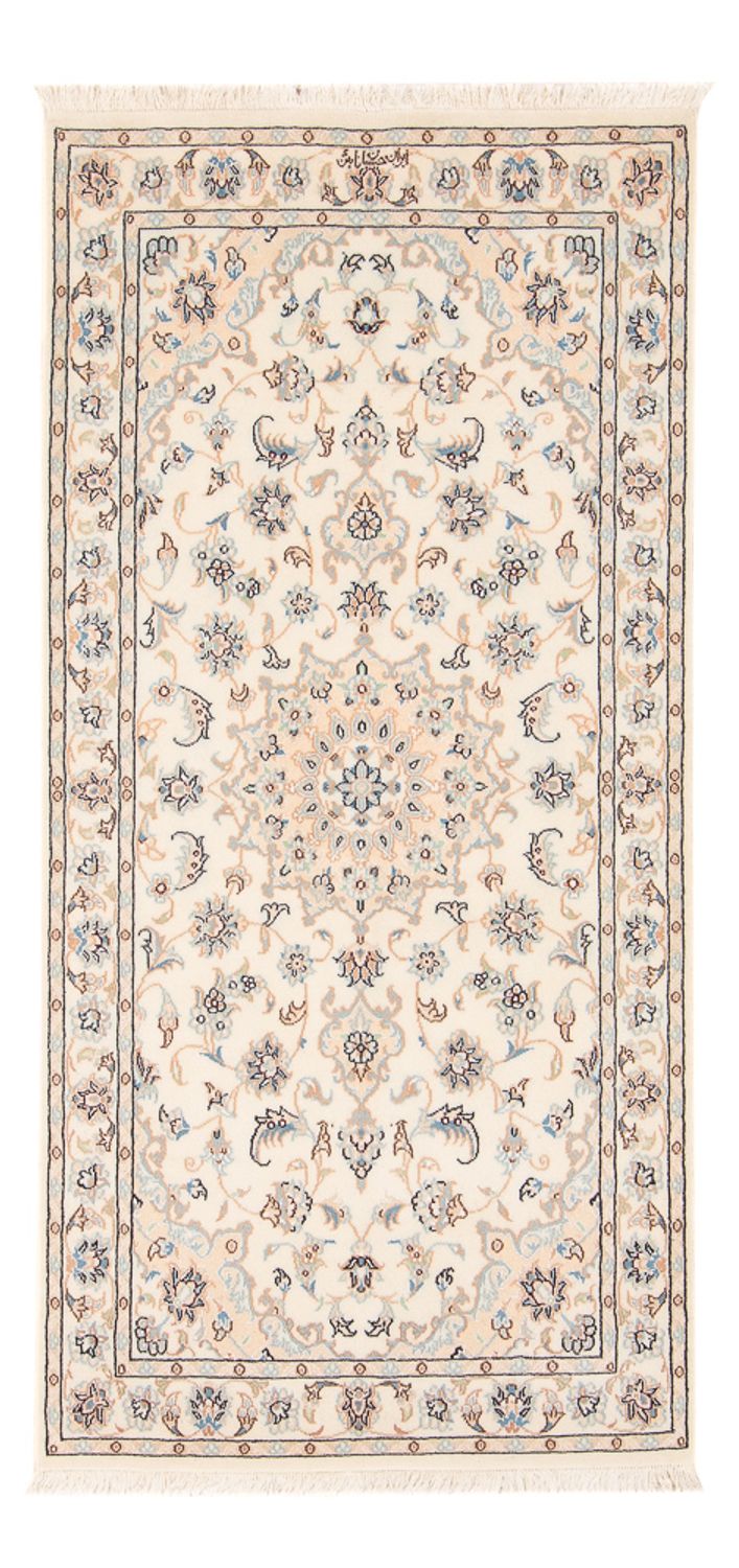 Persisk tæppe - Nain - Premium - 151 x 74 cm - creme