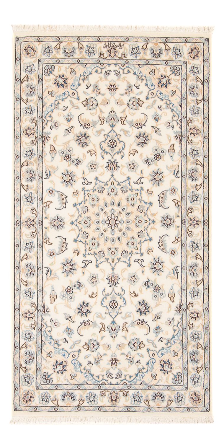 Persisk tæppe - Nain - Premium - 140 x 74 cm - creme