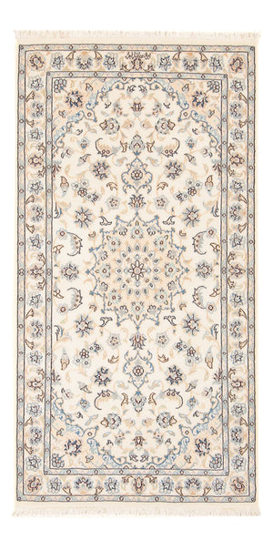 Persisk tæppe - Nain - Premium - 140 x 74 cm - creme