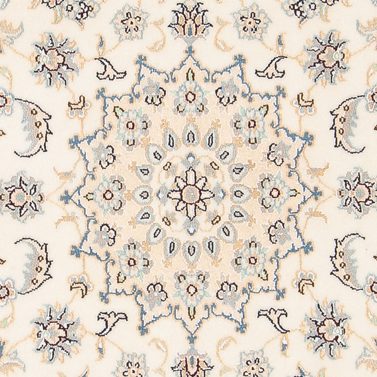 Persisk tæppe - Nain - Premium - 140 x 74 cm - creme