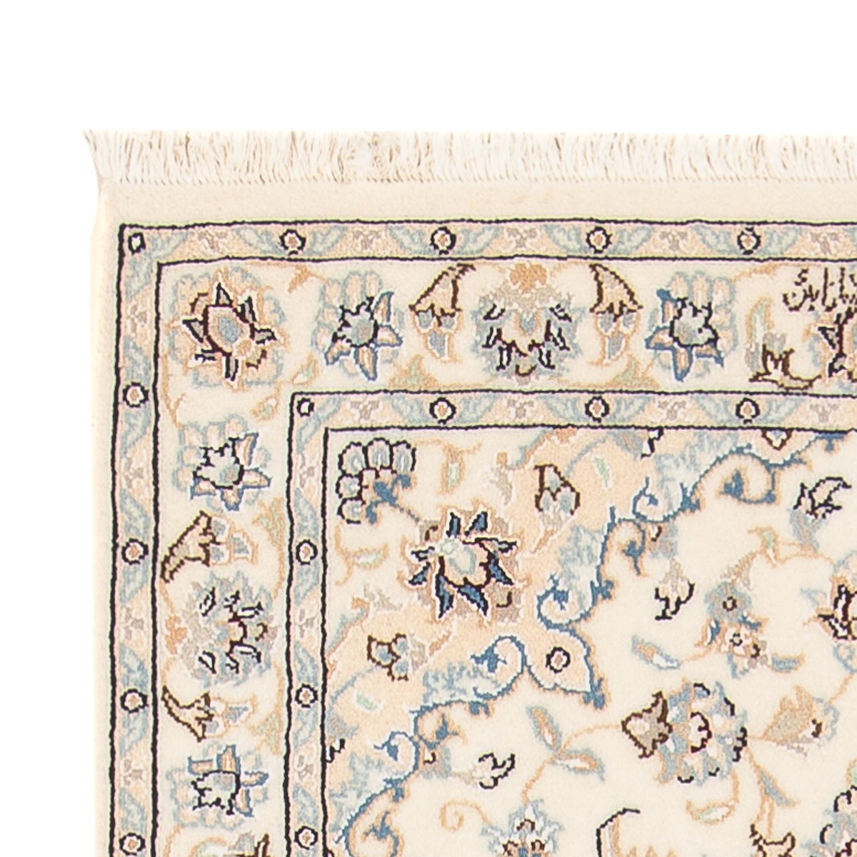 Persisk tæppe - Nain - Premium - 140 x 74 cm - creme