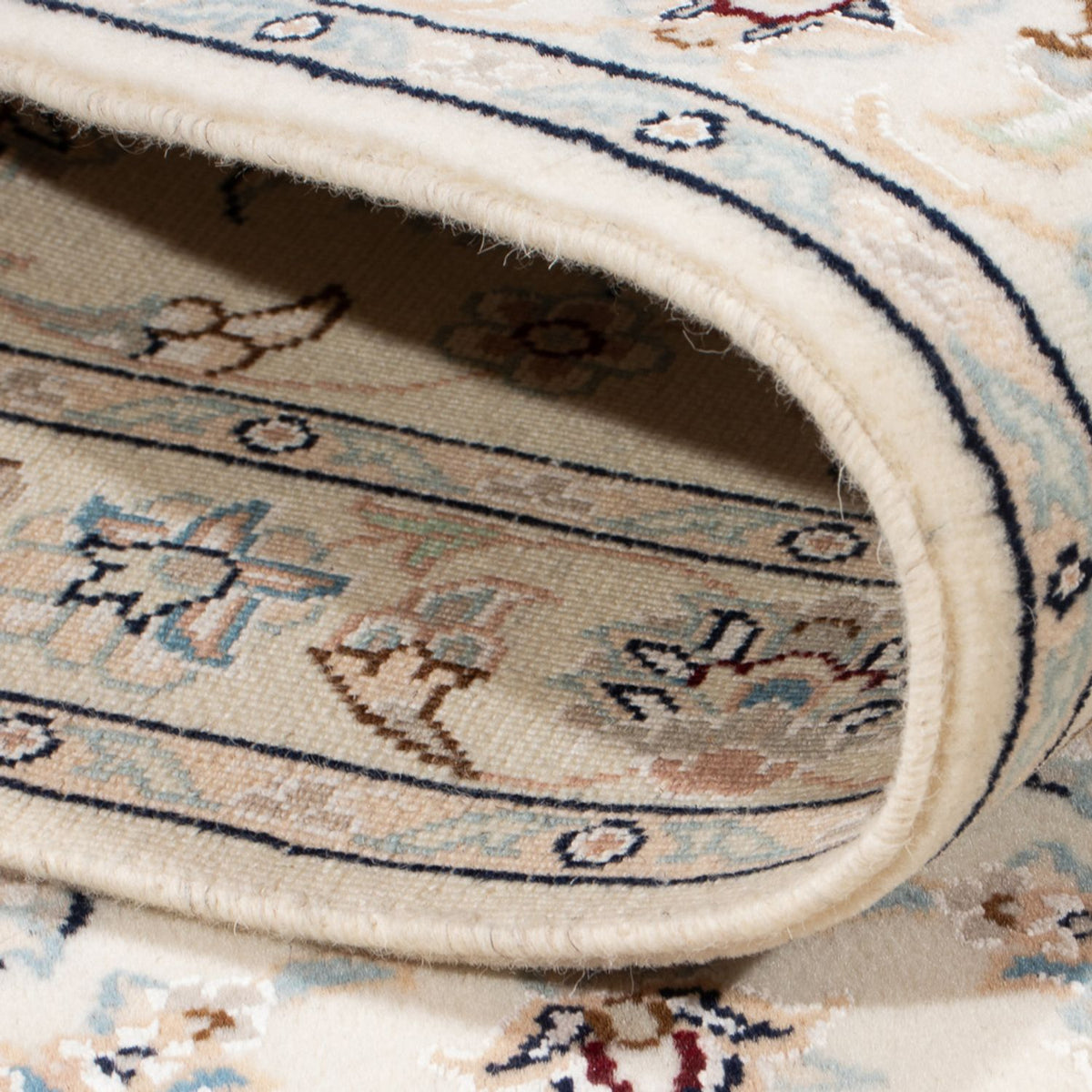 Persisk tæppe - Nain - Premium - 140 x 74 cm - creme