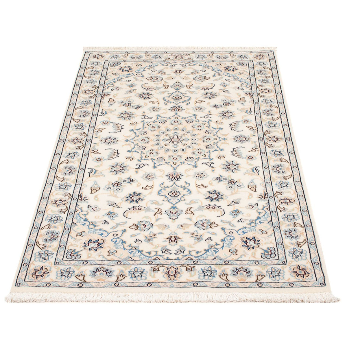 Persisk tæppe - Nain - Premium - 140 x 74 cm - creme