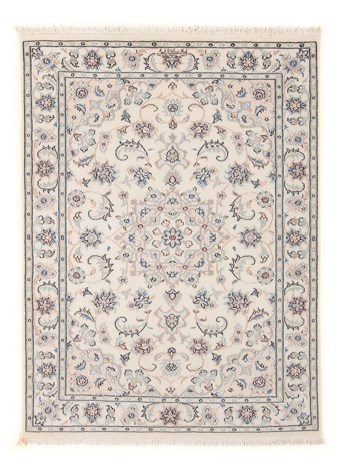 Persisk tæppe - Nain - Premium - 120 x 83 cm - creme