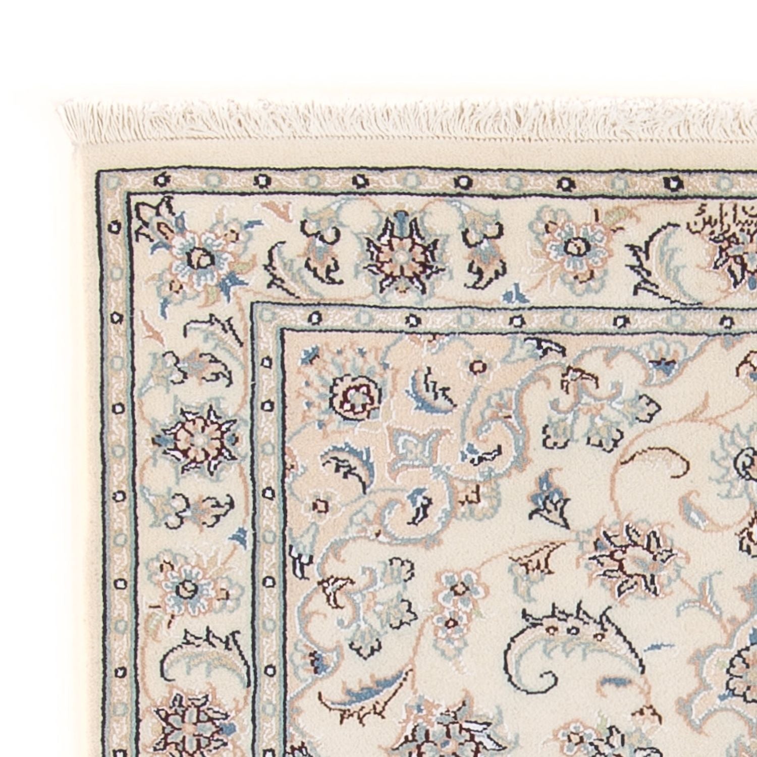 Persisk tæppe - Nain - Premium - 120 x 83 cm - creme