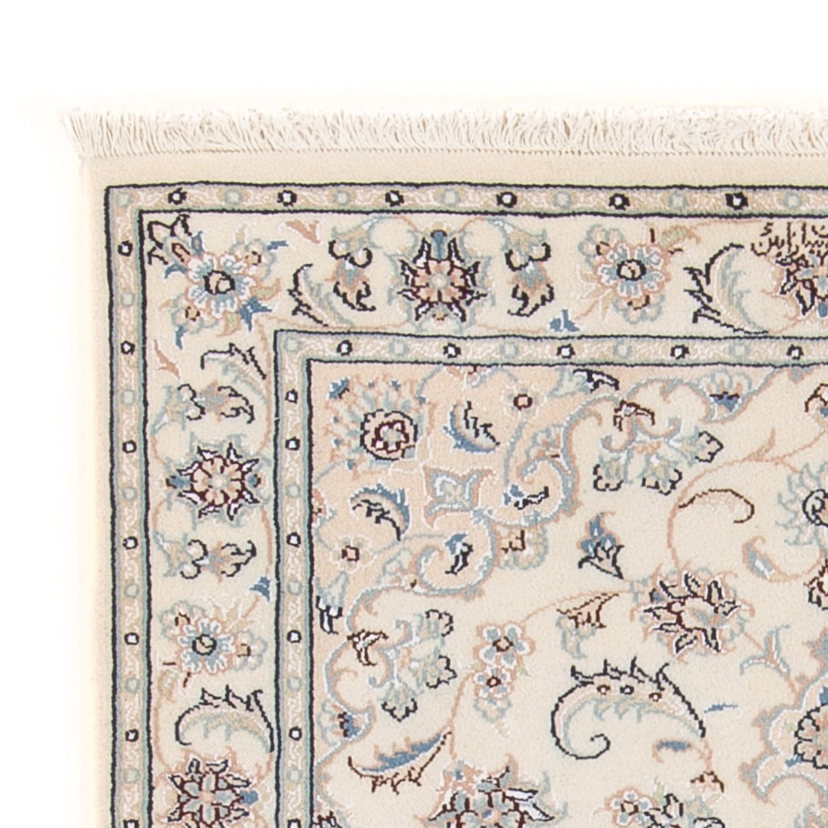 Persisk tæppe - Nain - Premium - 120 x 83 cm - creme