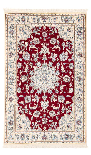 Persisk tæppe - Nain - Premium - 125 x 78 cm - rød