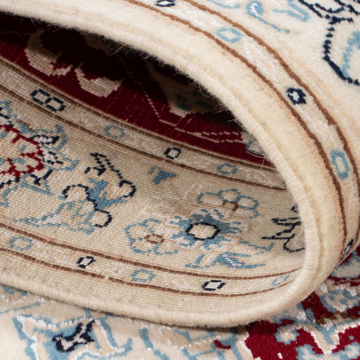 Persisk tæppe - Nain - Premium - 125 x 78 cm - rød