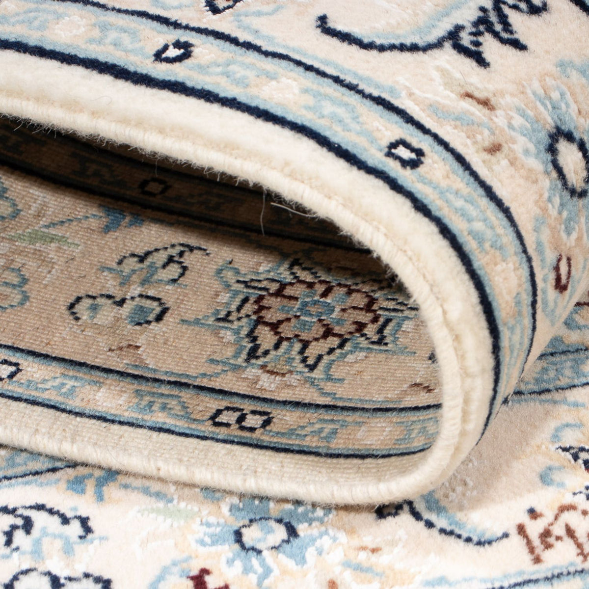 Persisk tæppe - Nain - Premium - 122 x 80 cm - creme