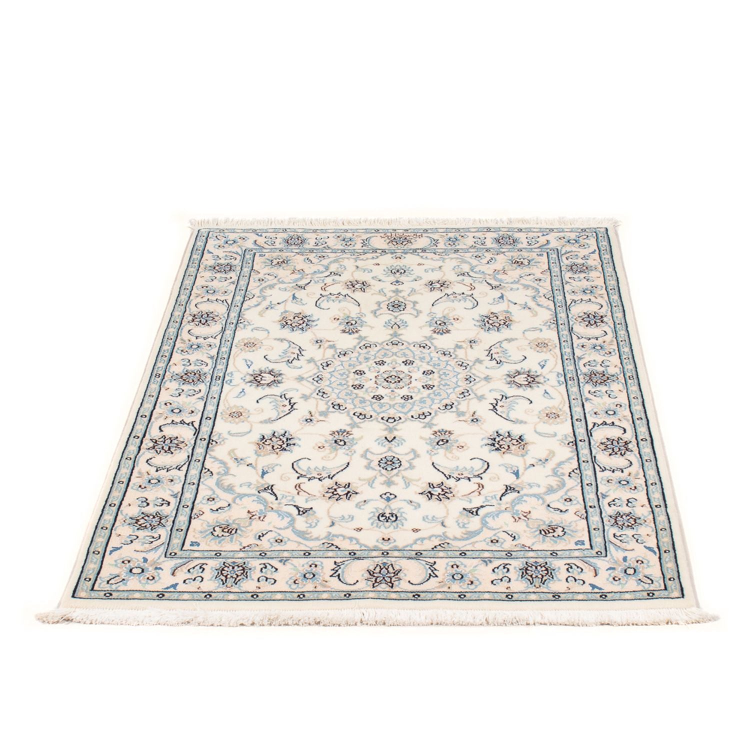 Persisk tæppe - Nain - Premium - 122 x 80 cm - creme