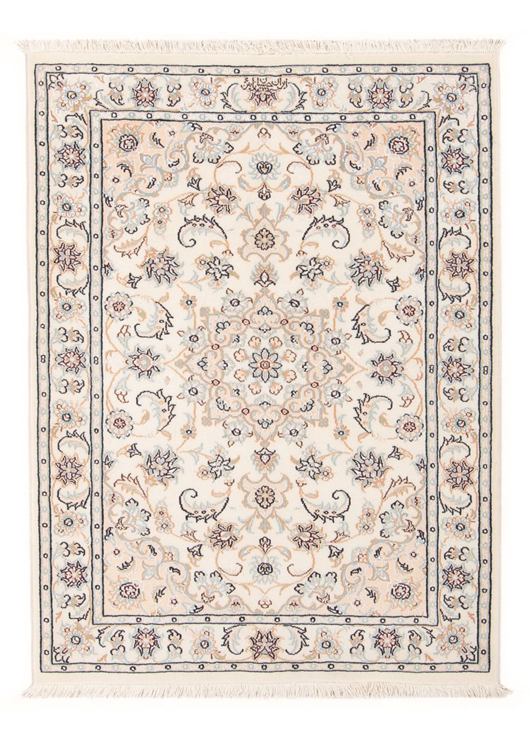 Persisk tæppe - Nain - Premium - 118 x 80 cm - creme
