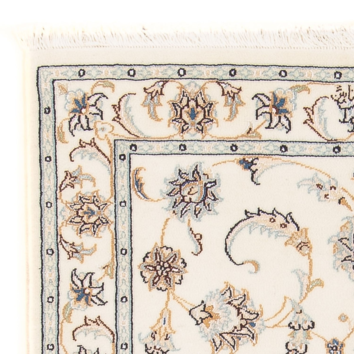 Persisk tæppe - Nain - Premium - 118 x 80 cm - creme