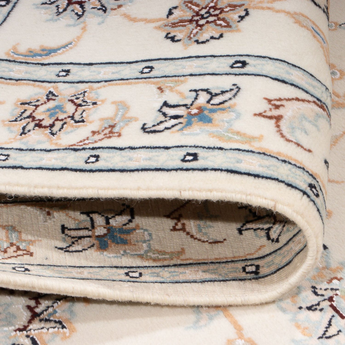 Persisk tæppe - Nain - Premium - 118 x 80 cm - creme