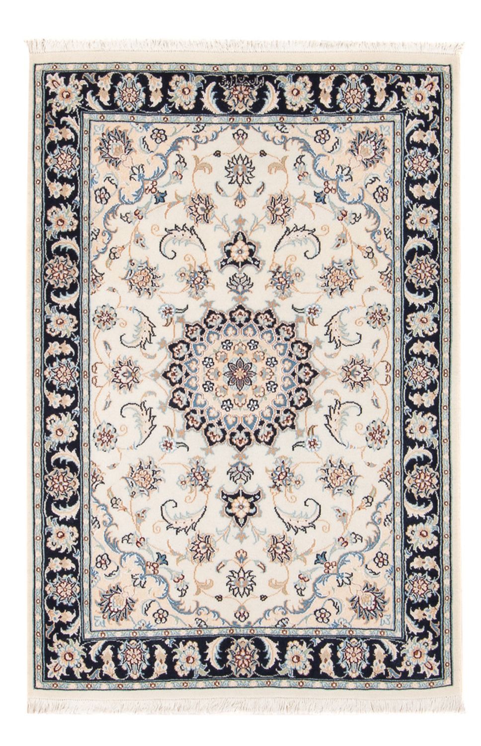 Persisk tæppe - Nain - Premium - 120 x 82 cm - creme