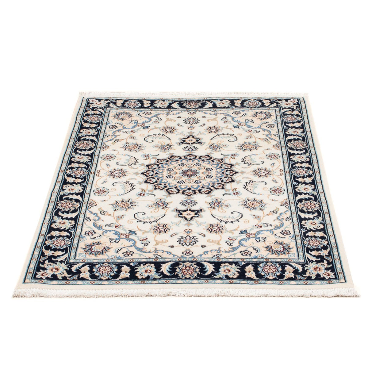 Persisk tæppe - Nain - Premium - 120 x 82 cm - creme