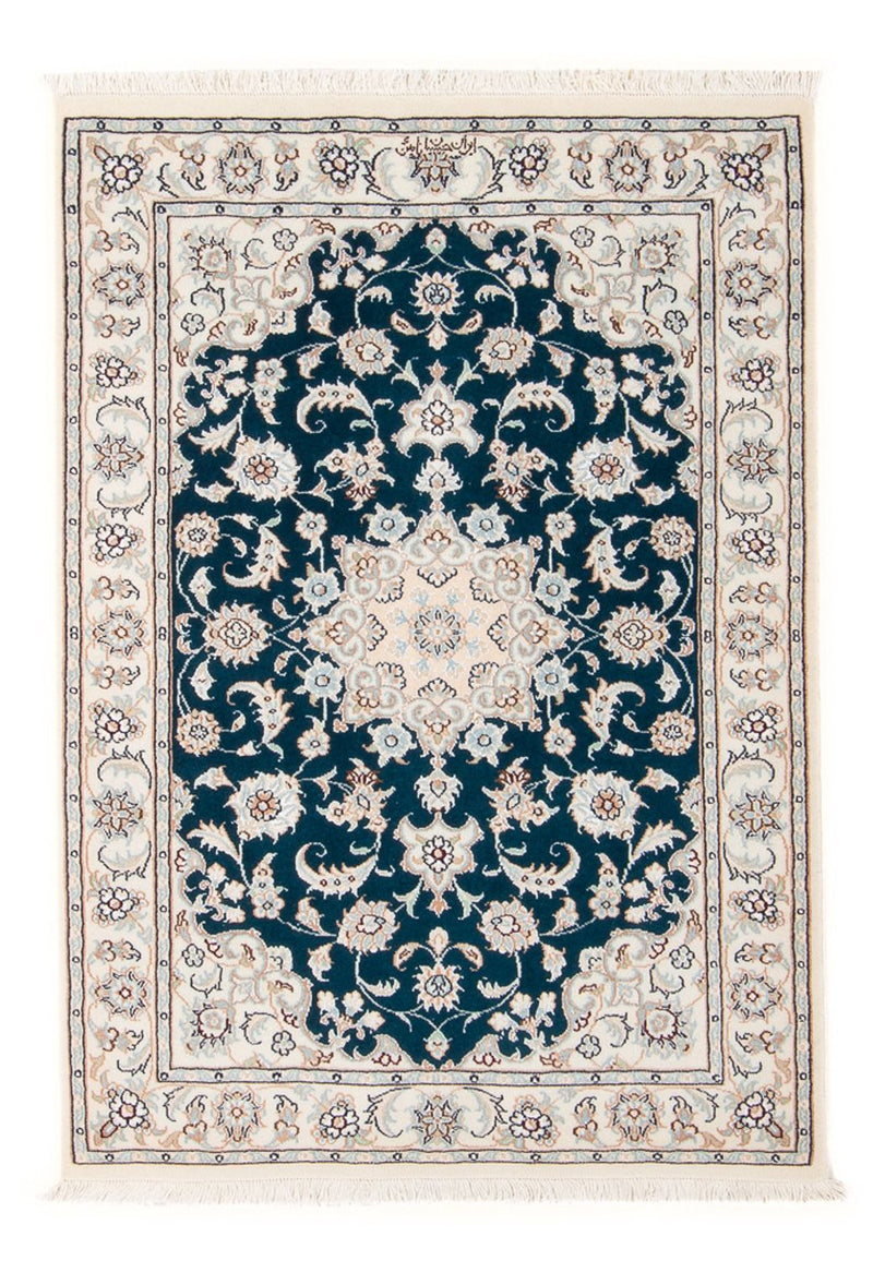 Persisk tæppe - Nain - Premium - 117 x 80 cm - mørkegrøn