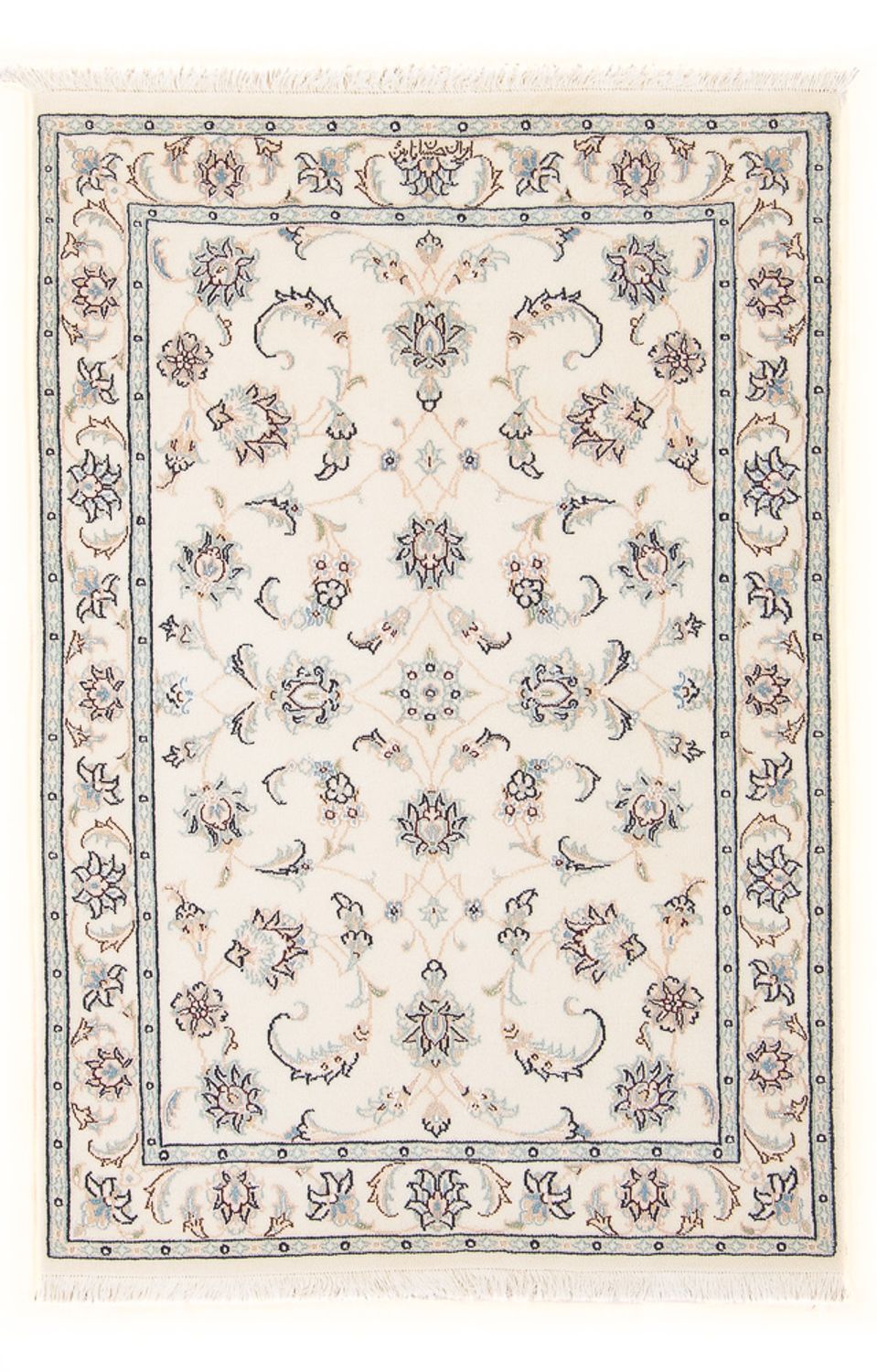 Persisk tæppe - Nain - Premium - 120 x 80 cm - creme