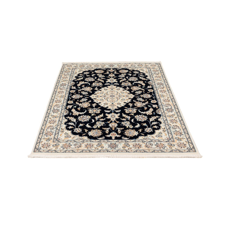 Persisk tæppe - Nain - Premium - 158 x 109 cm - mørkeblå