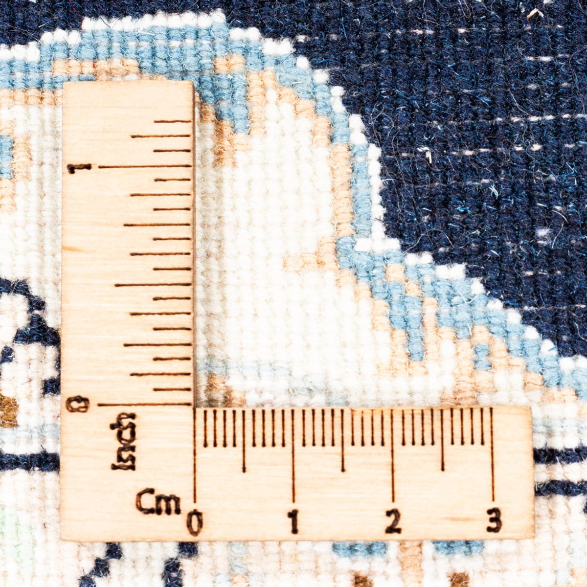 Persisk tæppe - Nain - Premium - 158 x 109 cm - mørkeblå