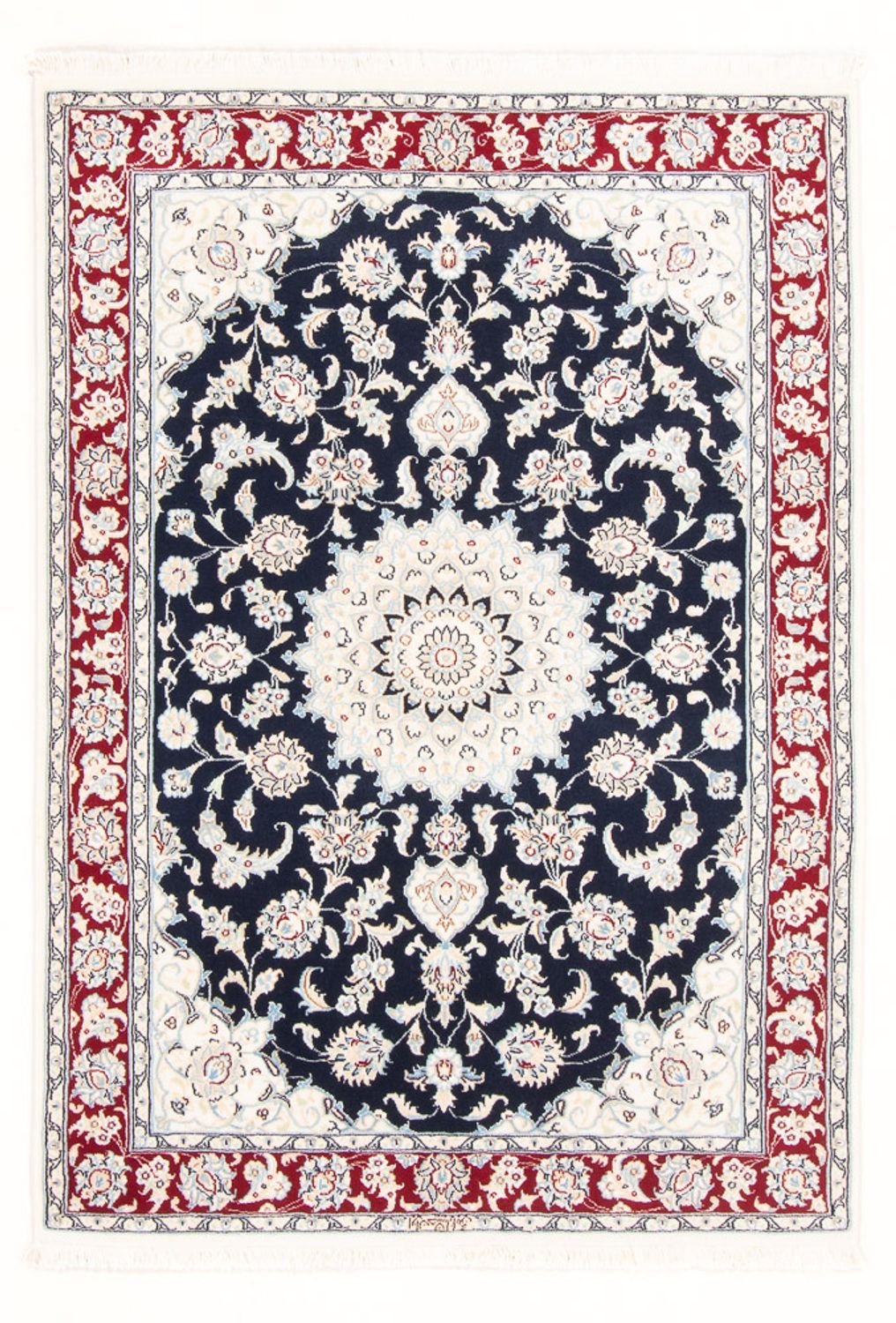 Persisk tæppe - Nain - Royal - 151 x 105 cm - mørkeblå